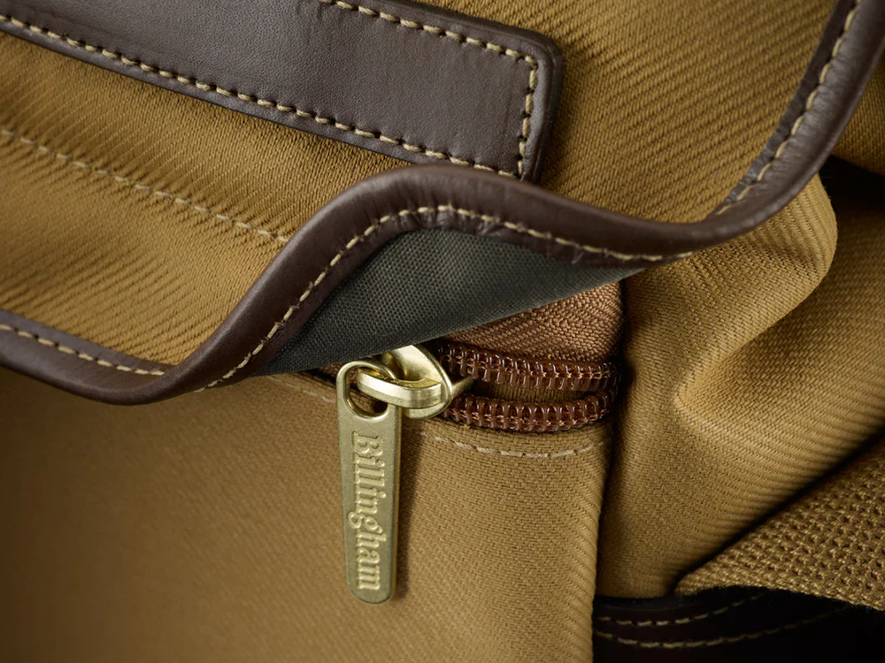 Billingham 207 Khaki Fibrenyte /Chocolate Leather - Image 7
