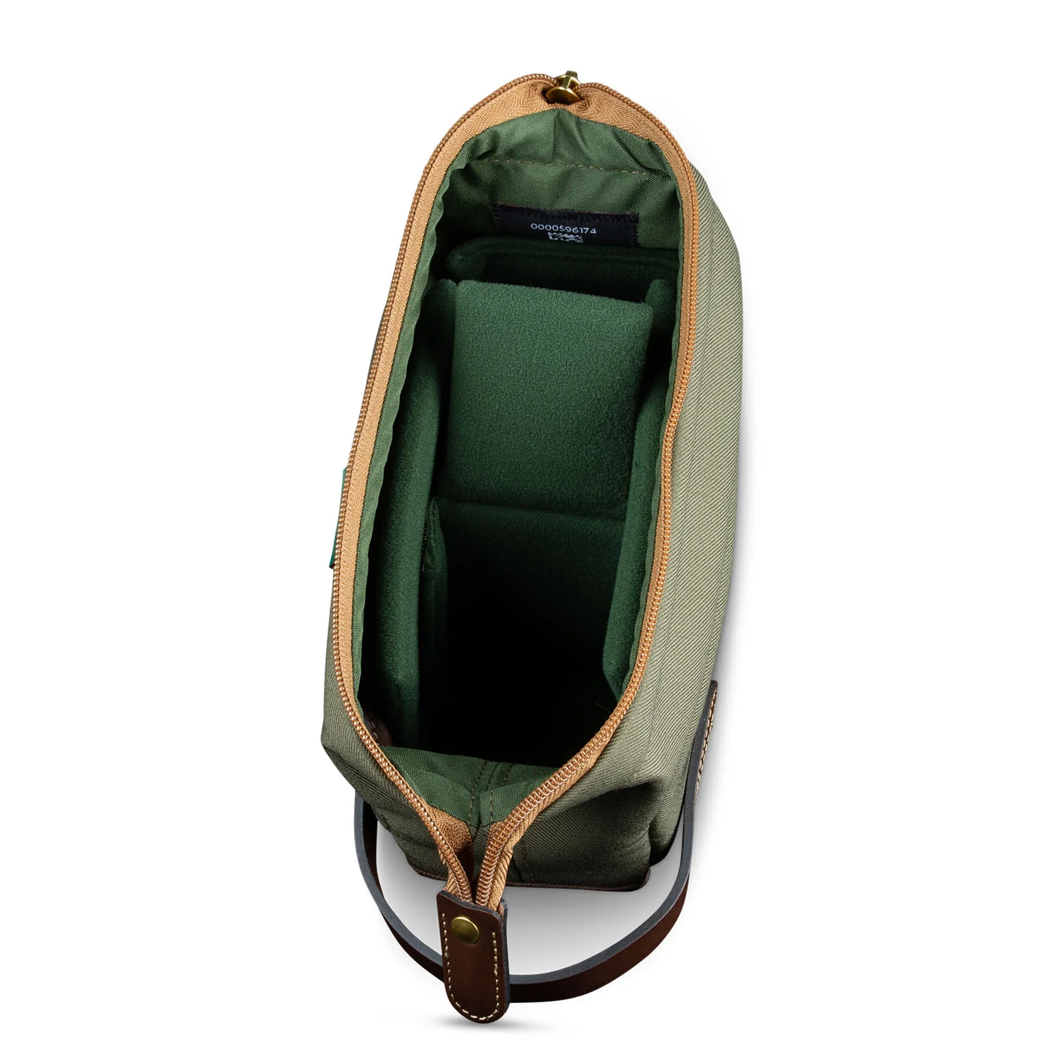 Billingham Capsule 1 Bag - Sage FibreNyte / Chocolate Leather - Image 3