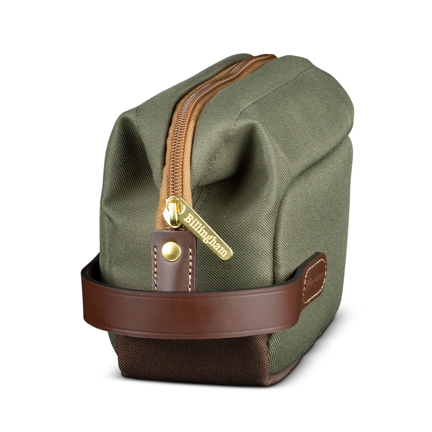 Billingham Capsule 1 Bag - Sage FibreNyte / Chocolate Leather - Image 4