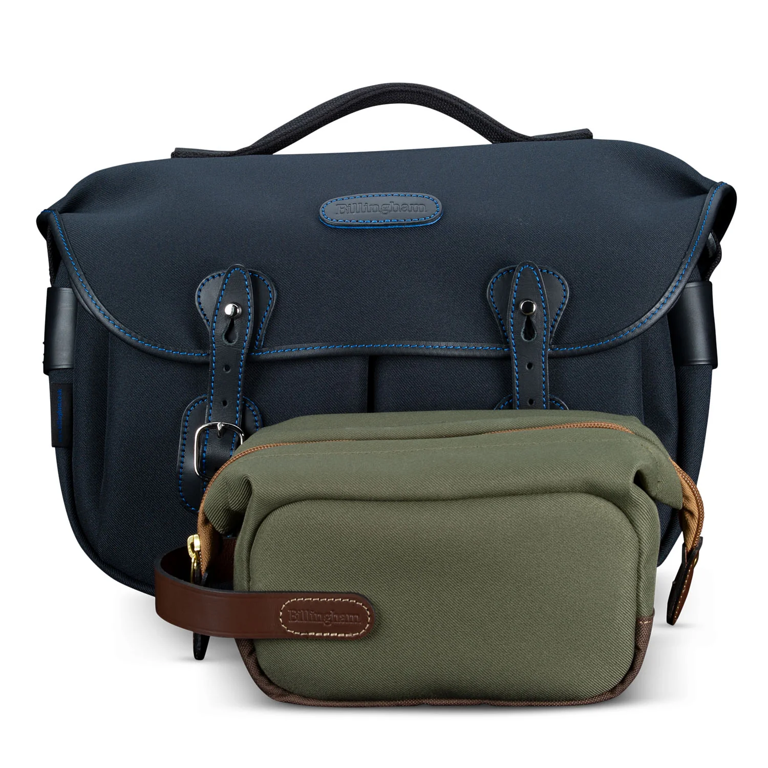 Billingham Capsule 1 Bag - Sage FibreNyte / Chocolate Leather - Image 7