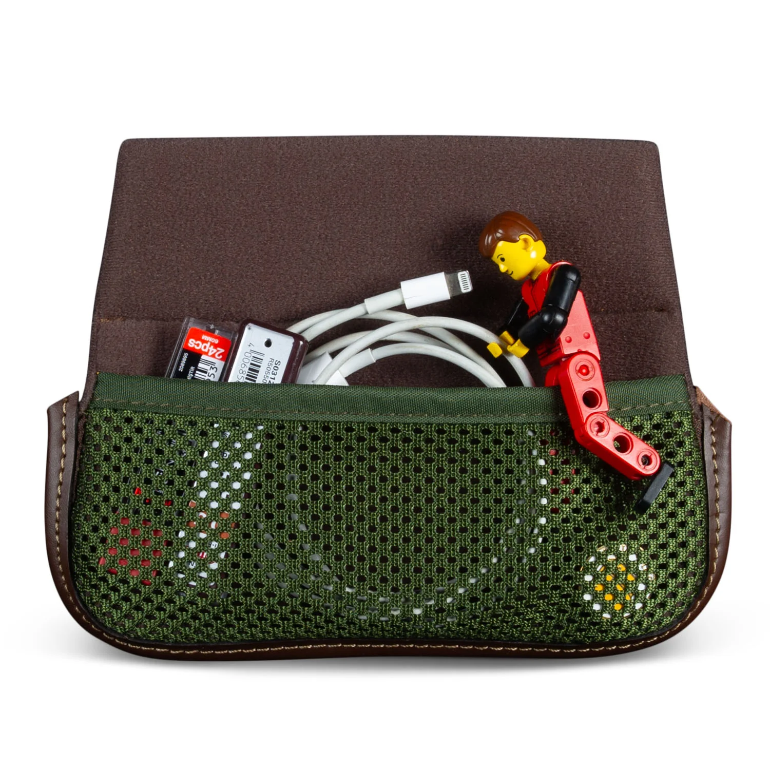 Billingham Capsule 1 Bag - Sage FibreNyte / Chocolate Leather - Image 8