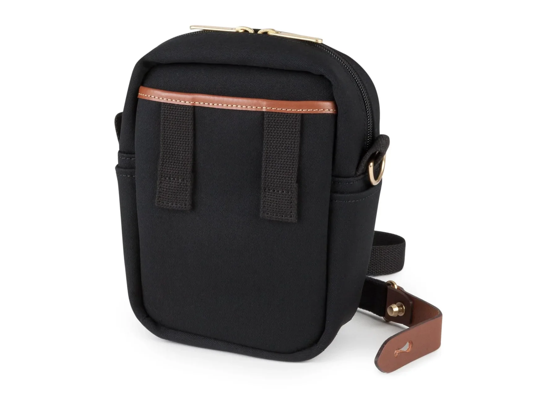 Billingham Compact Stowaway  Black Canvas/ Tan Leather - Image 2