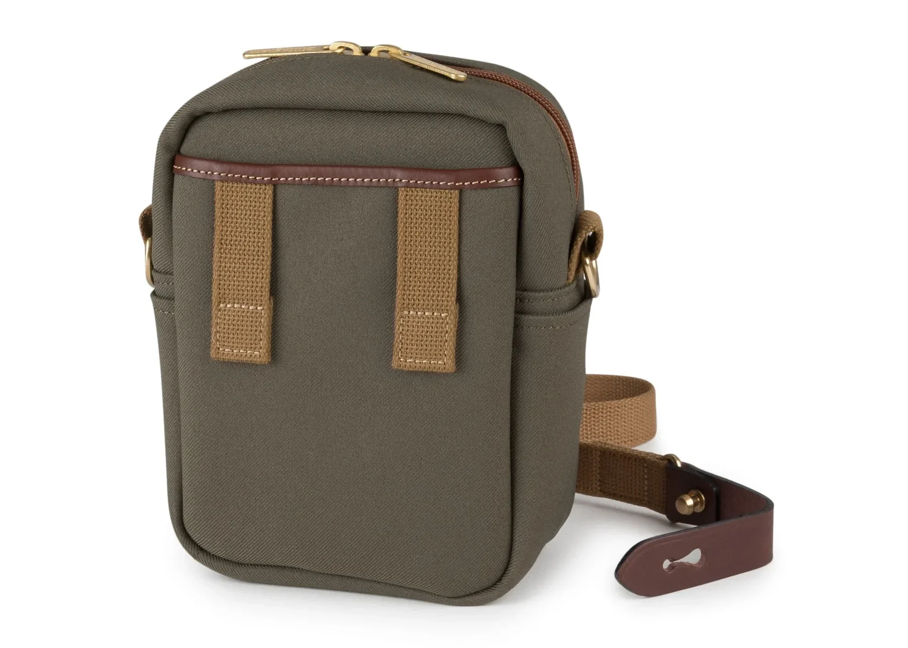 Billingham Compact Stowaway Sage FibreNyte / Chocolate Leather - Image 2