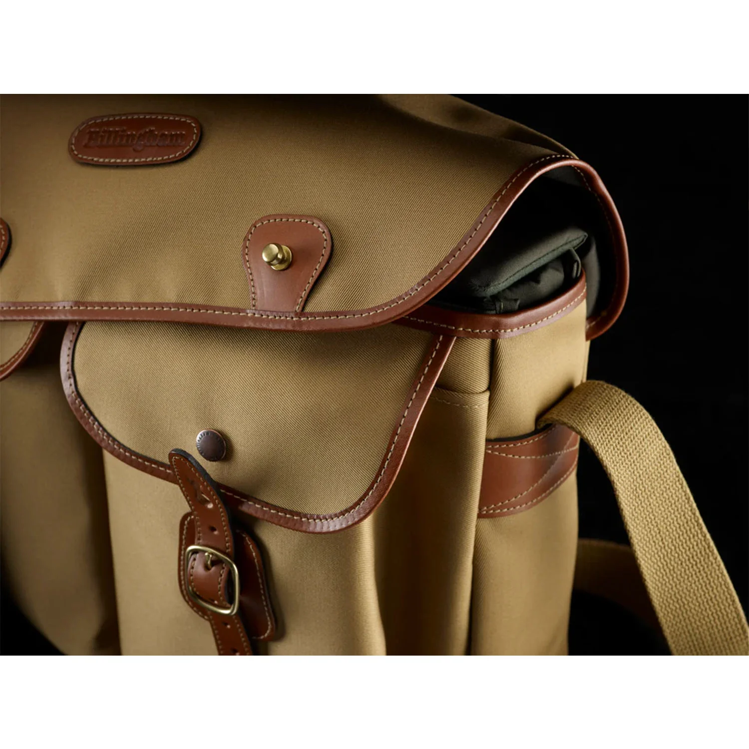 Billingham Hadley Large Camera Bag - Black Fibrenyte / Black Leather - Image 4