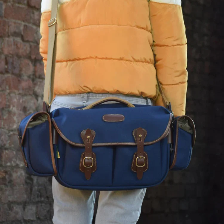 Billingham Hadley Pro 2020 Navy Canvas / Chocolate Leather - Image 4