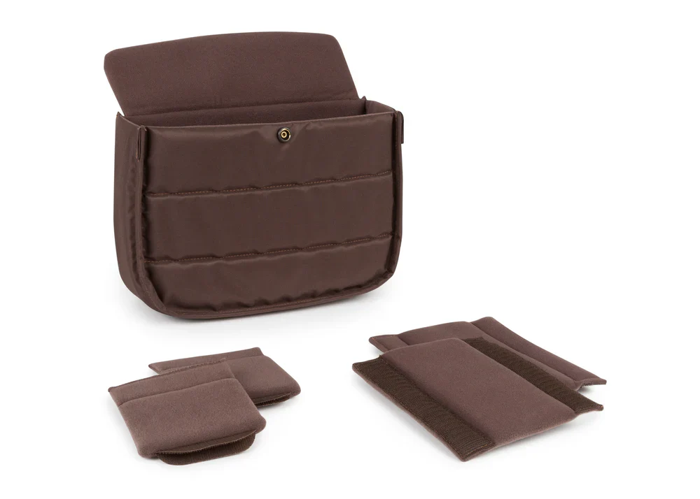 Billingham Hadley Small Camera Bag Navy Canvas / Chocolate Leather - Image 2