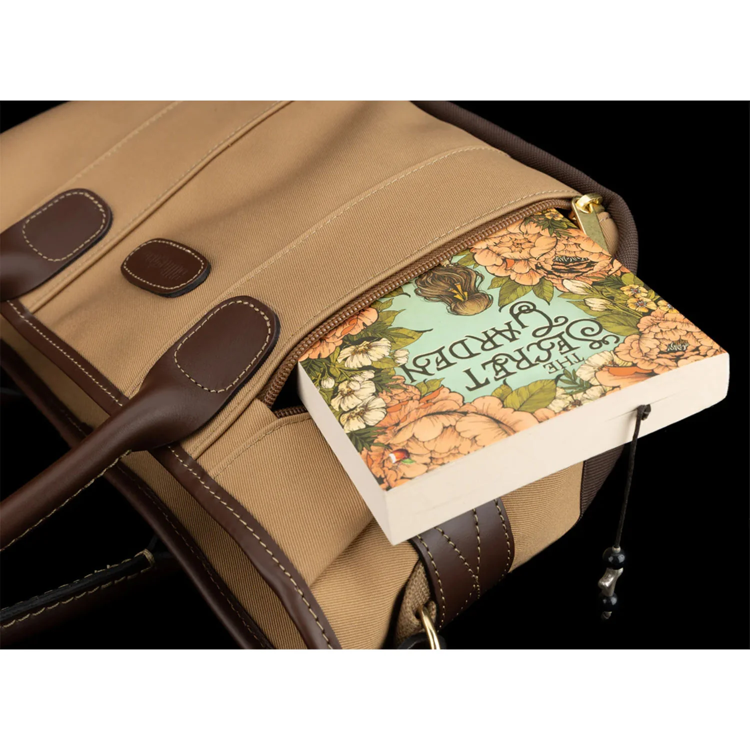 Billingham Key Grip Sage Fibrenyte / Black Leather - Image 7