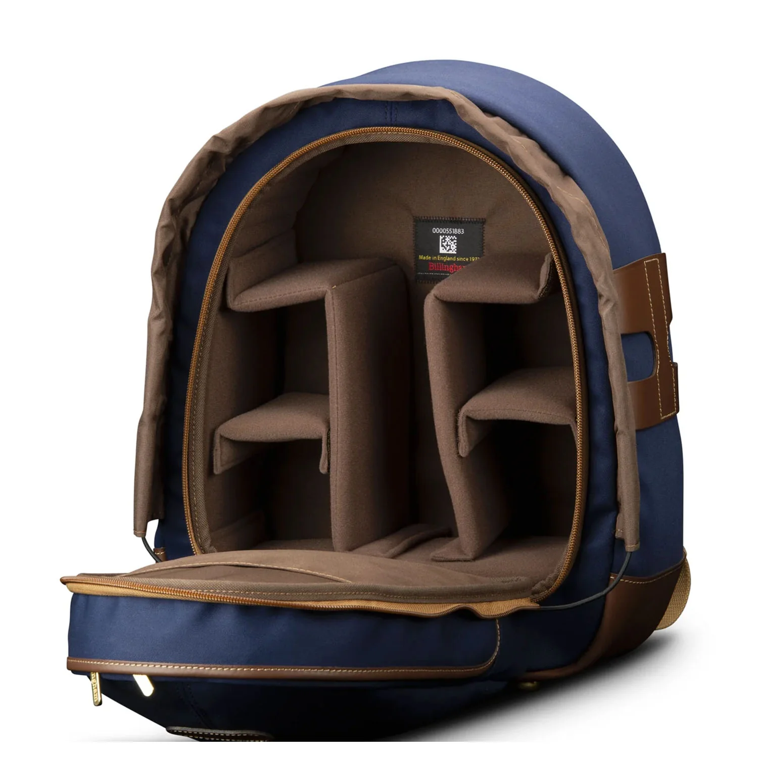 Billingham Rucksack 25 Black Canvas / Tan Leather - Image 3