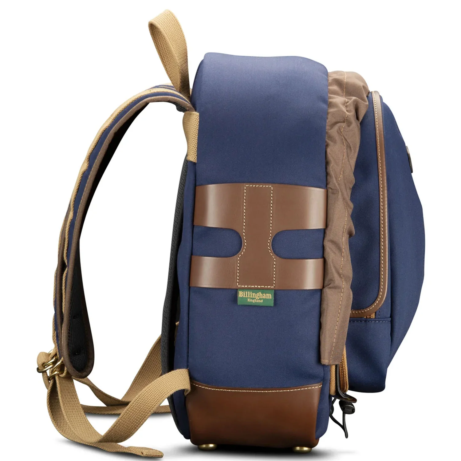 Billingham Rucksack 25 Black Canvas / Tan Leather - Image 5