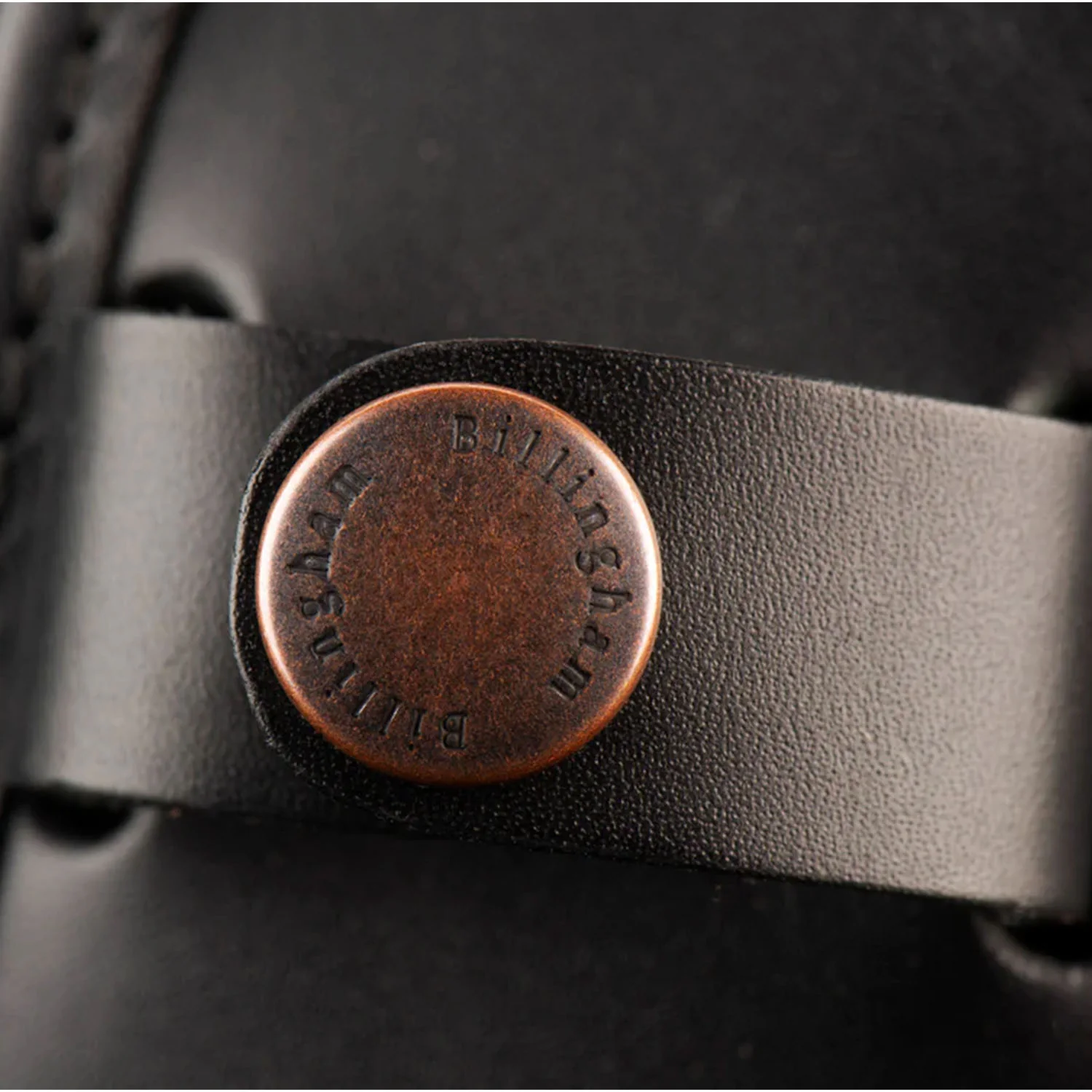 Billingham SP-40 Shoulder Pad - Black Leather With Antique Studs - Image 2