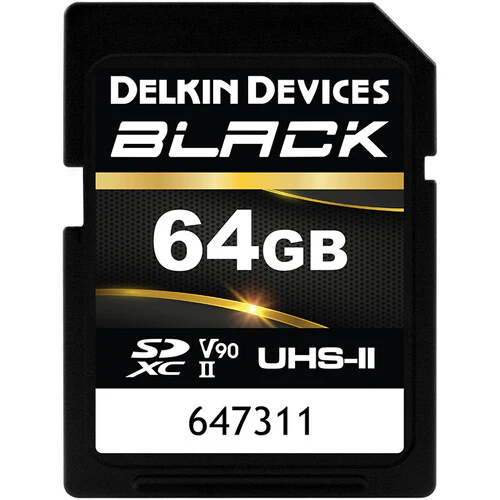 Delkin Black 64GB SD UHS-II