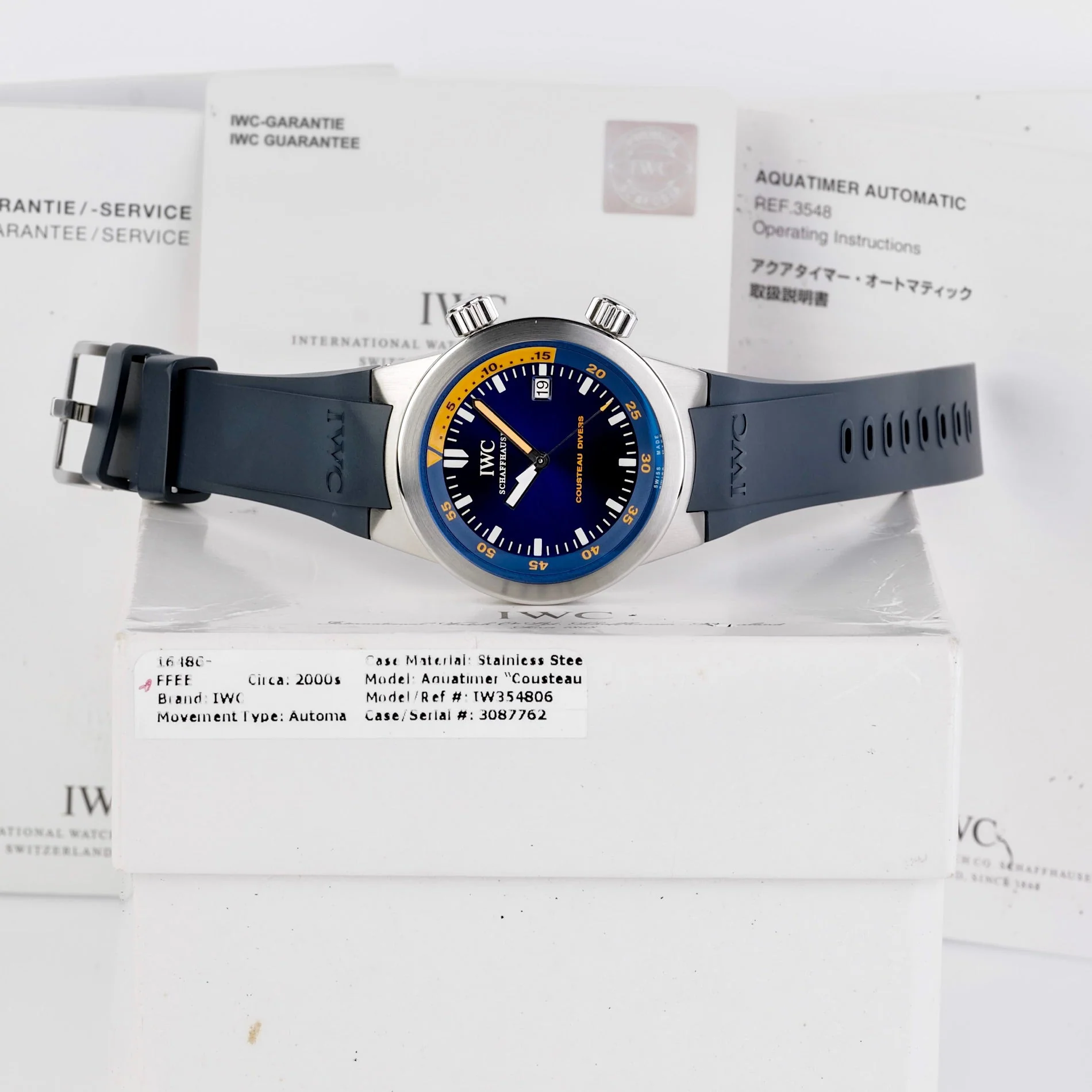 IWC Aquatimer Cousteau Divers Ref IW354806 3087762 - Image 4