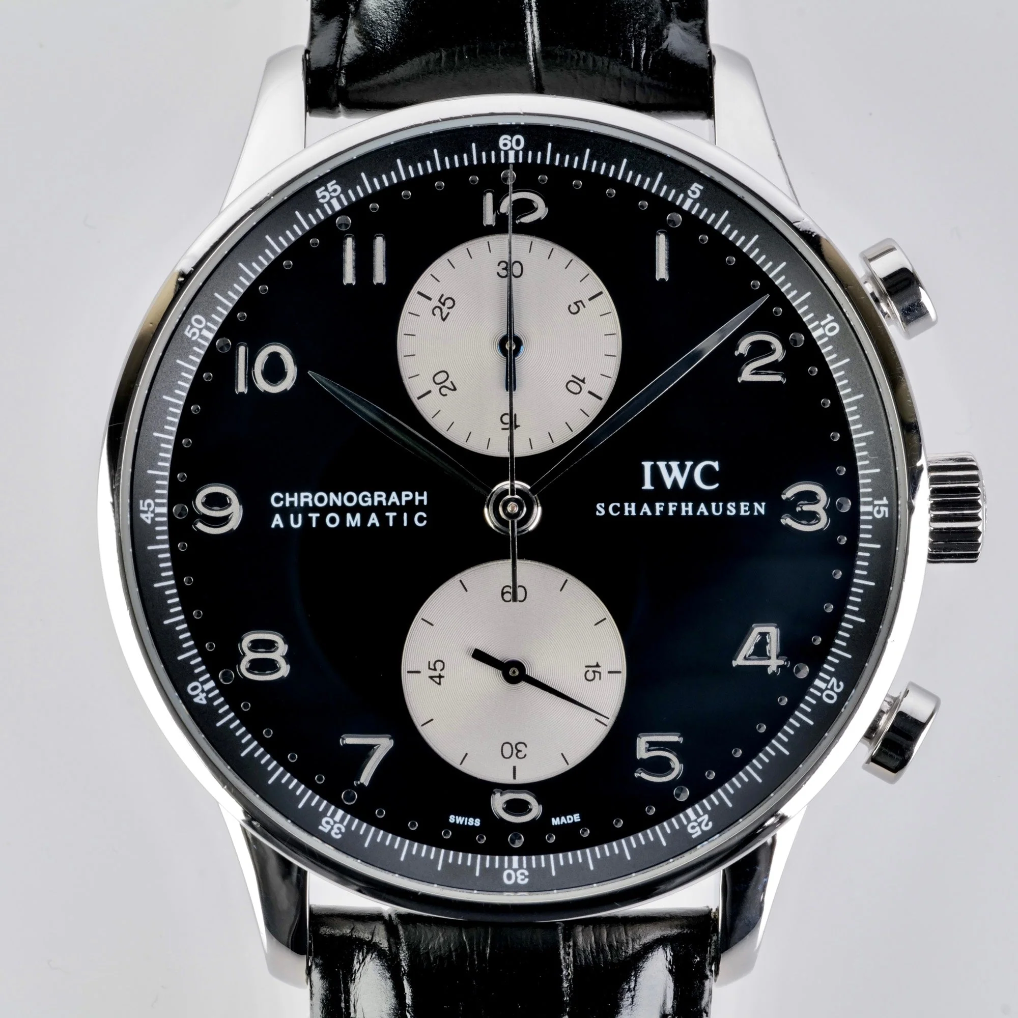 IWC Reverse Panda Portuguese Chronograph IW371404, Boxed 3087395 - Image 2