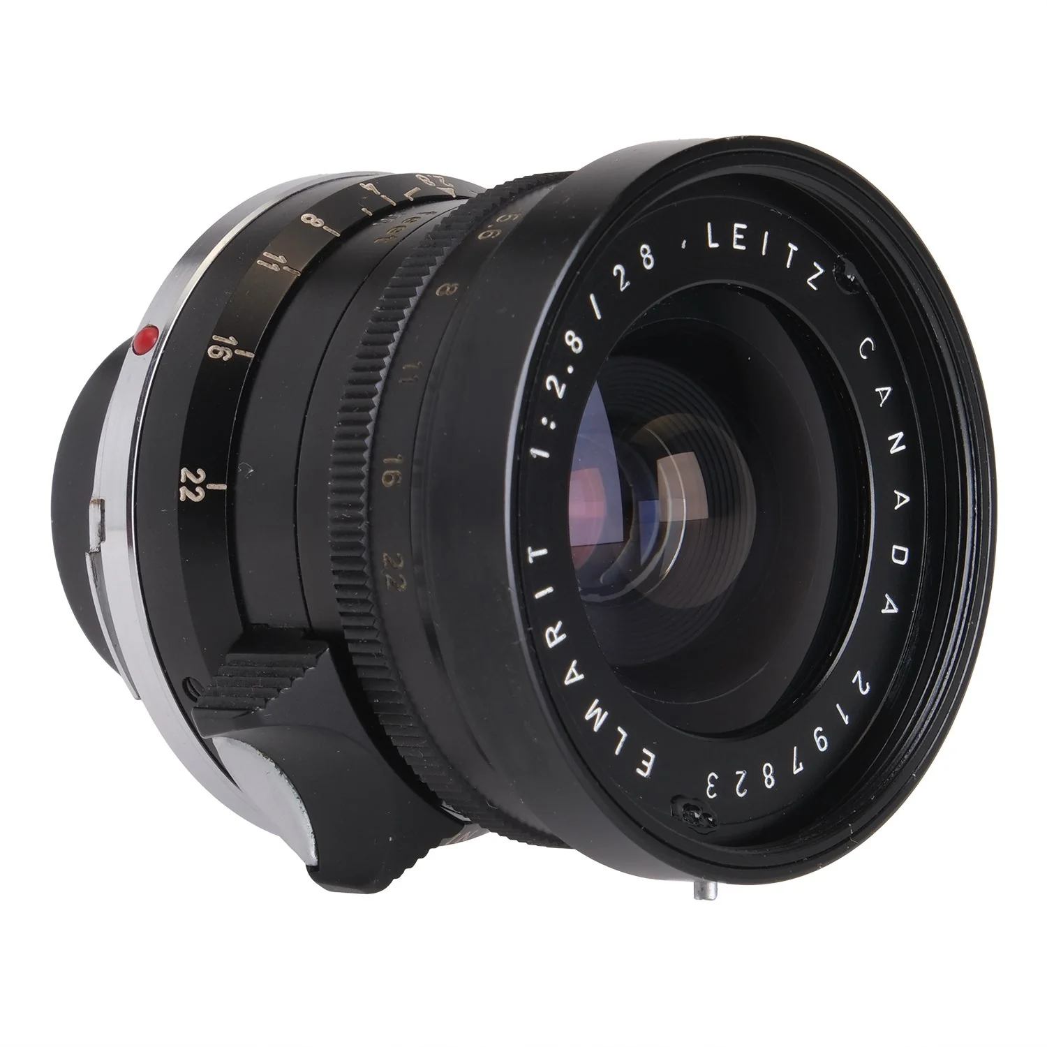 Leica 28mm f2.8 Elmarit V1 Yellow Scale, Shade, Finder 2297823 - Image 3