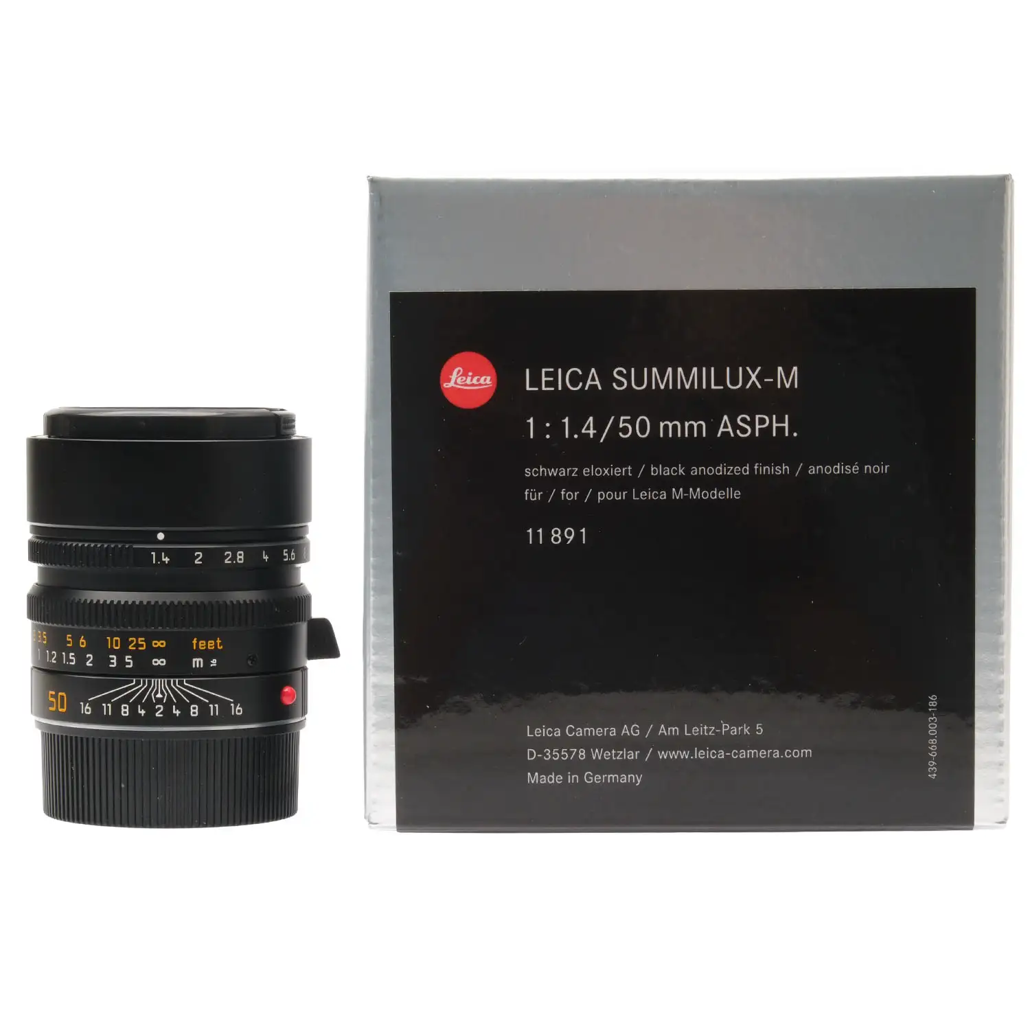 Leica 50mm f1.4 Summilux-M Asph, Boxed 4795172 - Image 8