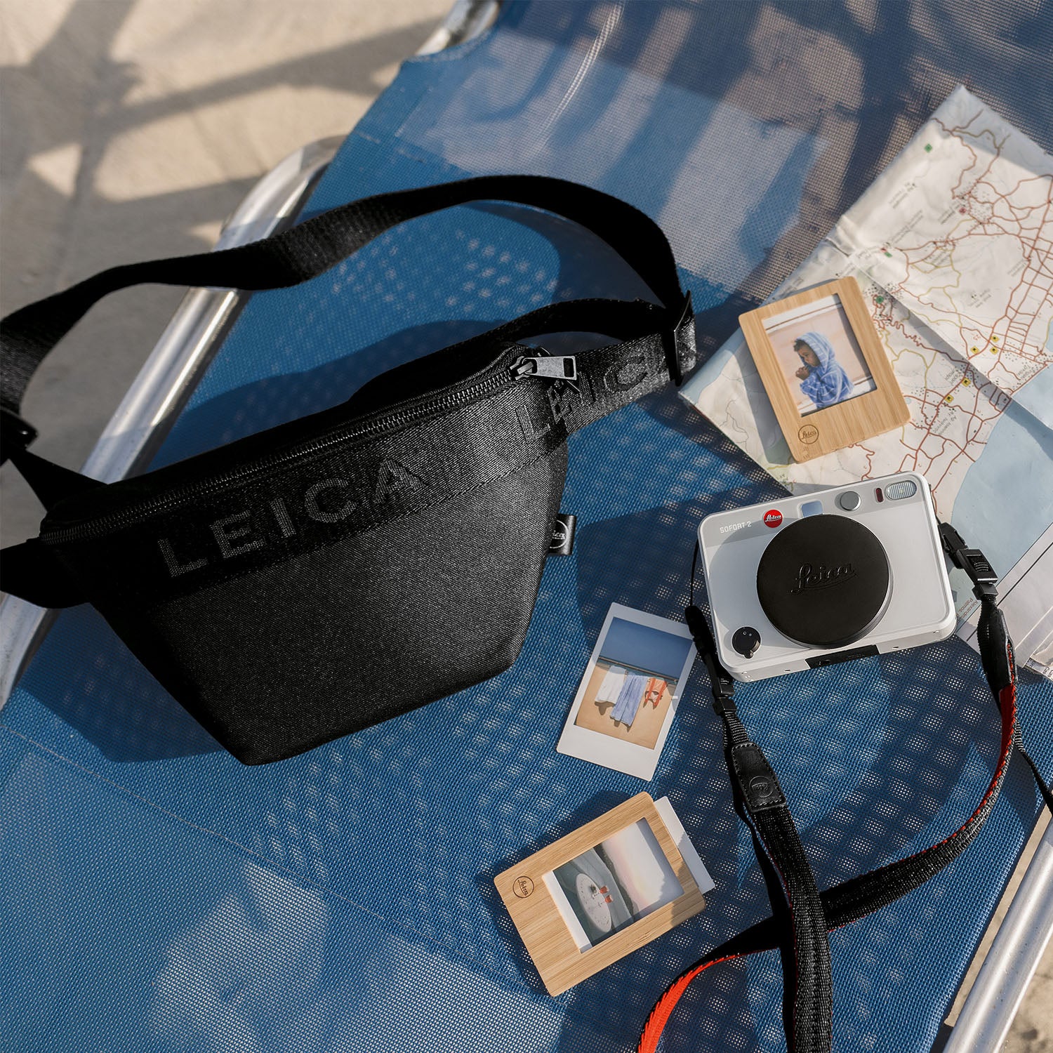 Leica Carrying Strap SOFORT, Black / Red - Image 2