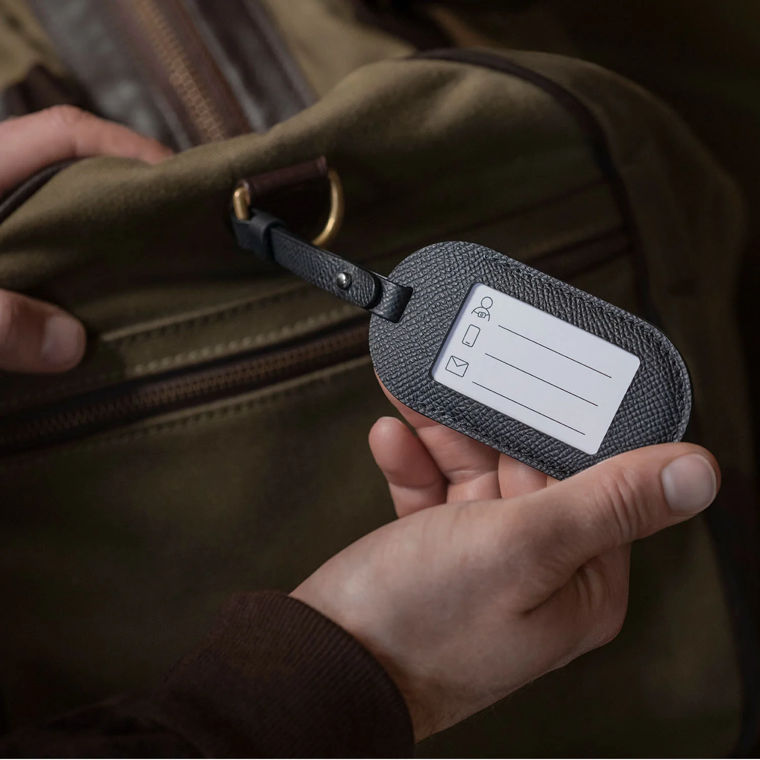 Leica Luggage Tag, leather, black - Image 4
