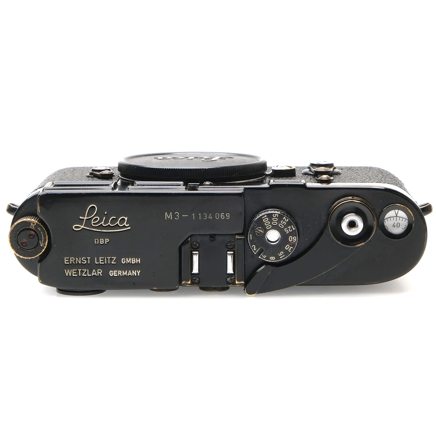Leica M3 Black Paint, Late 1134069 - Image 3