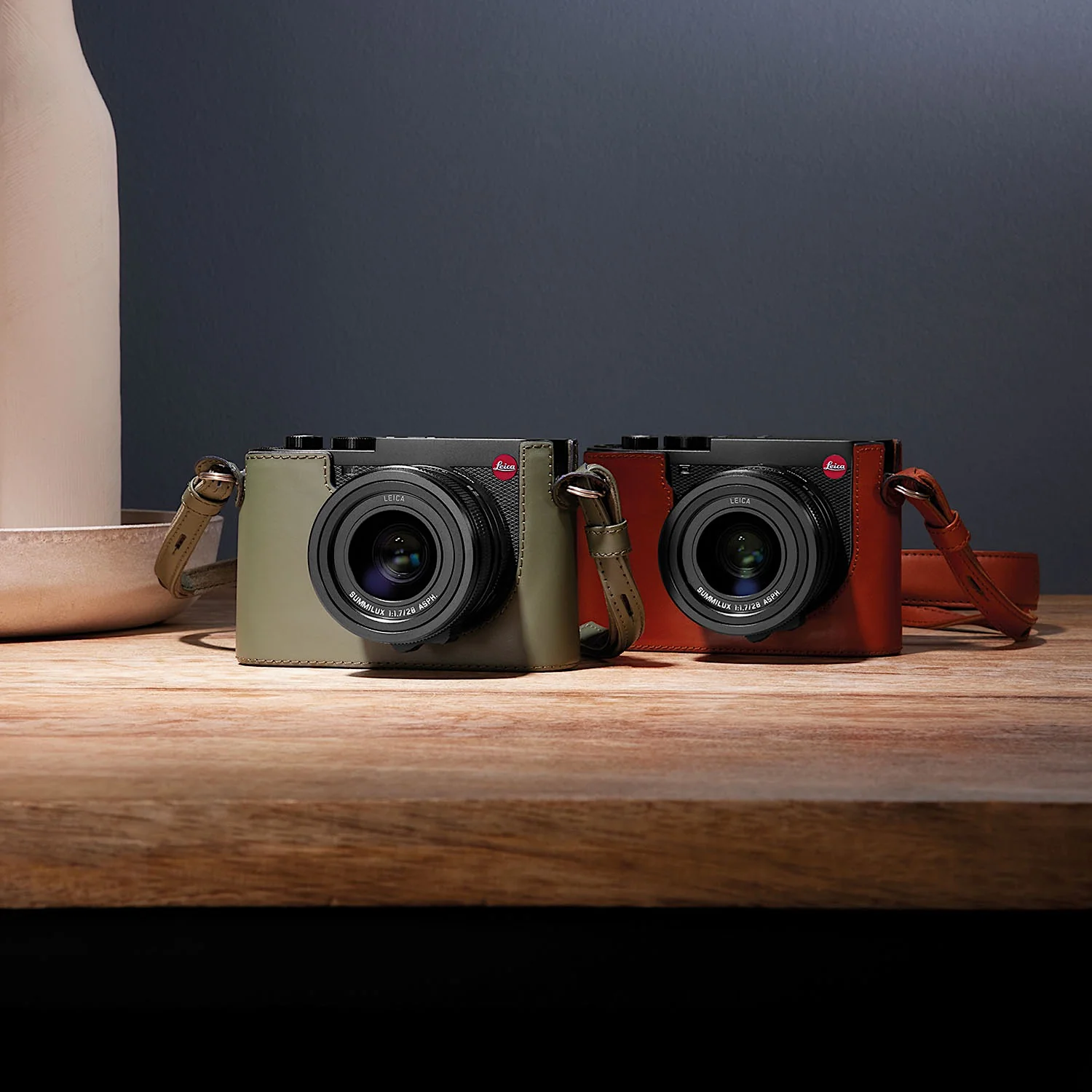 Leica Q3 Leather Halfcase - Olive Green - Image 5