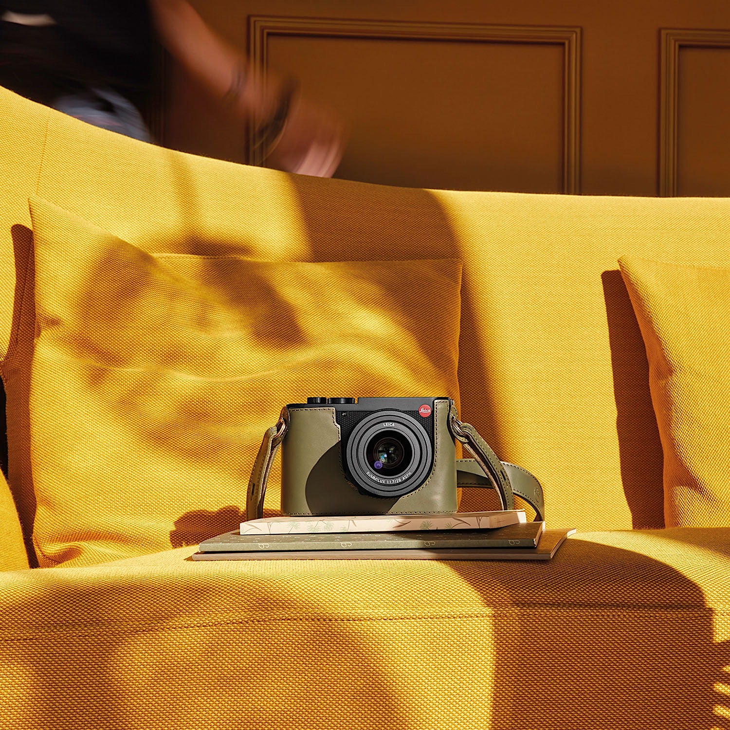 Leica Q3 Leather Halfcase - Olive Green - Image 6