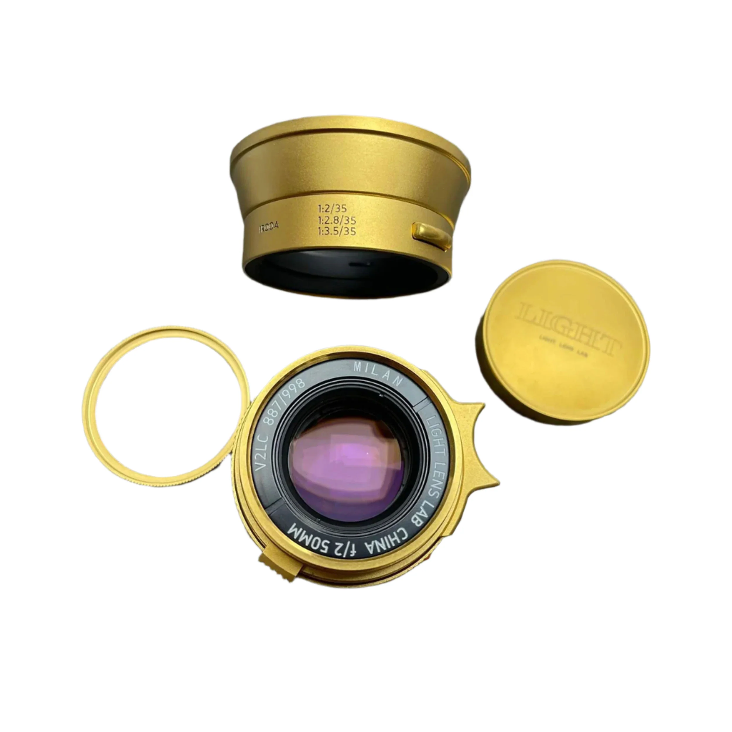 Light Lens Lab 50mm f2 Elcan Kit - Brass
