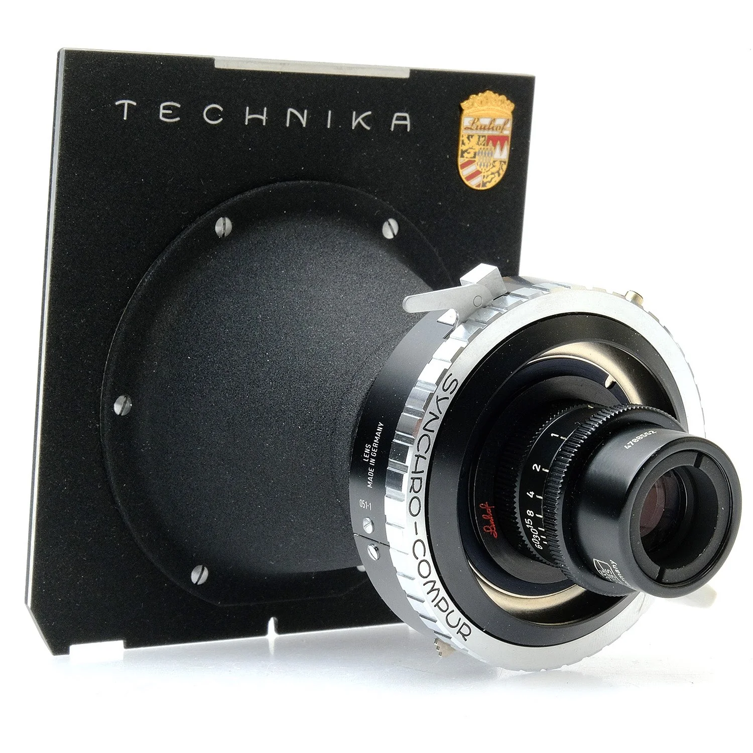 Linhof 63mm f4.5 Luminar, Synchro Compur, Board 4788552 - Image 3