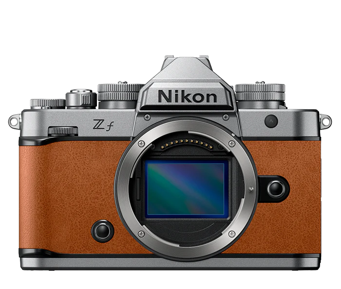 Nikon Zf Silver Body w/ Cognac Brown
