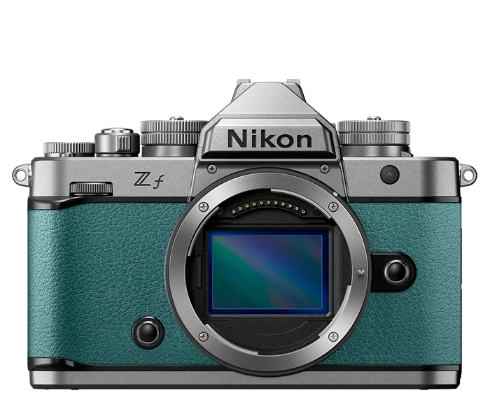 Nikon Zf Silver Body w/ Teal Blue