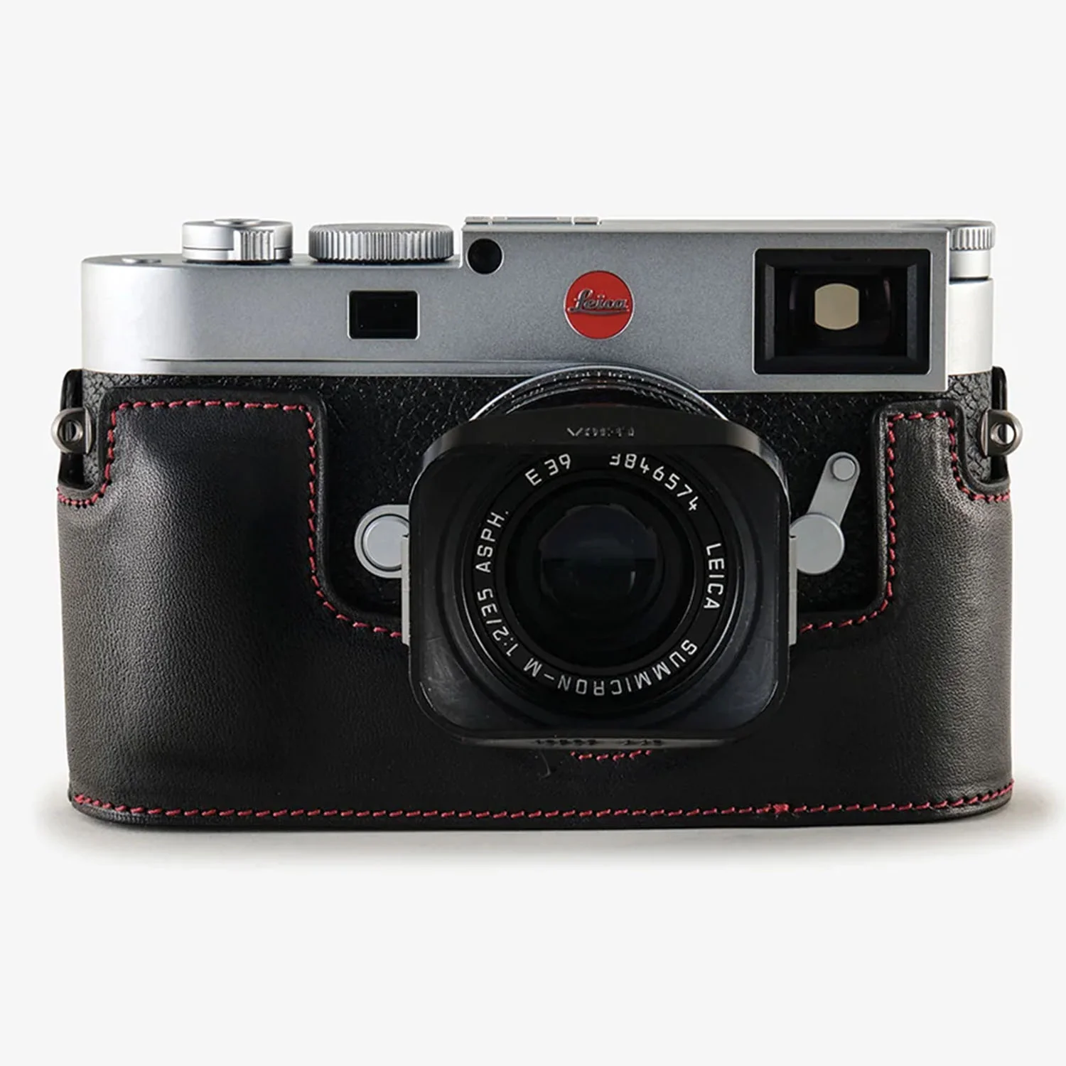 Oberwerth Classic Half-Case for M11 - Black / Red - Image 2