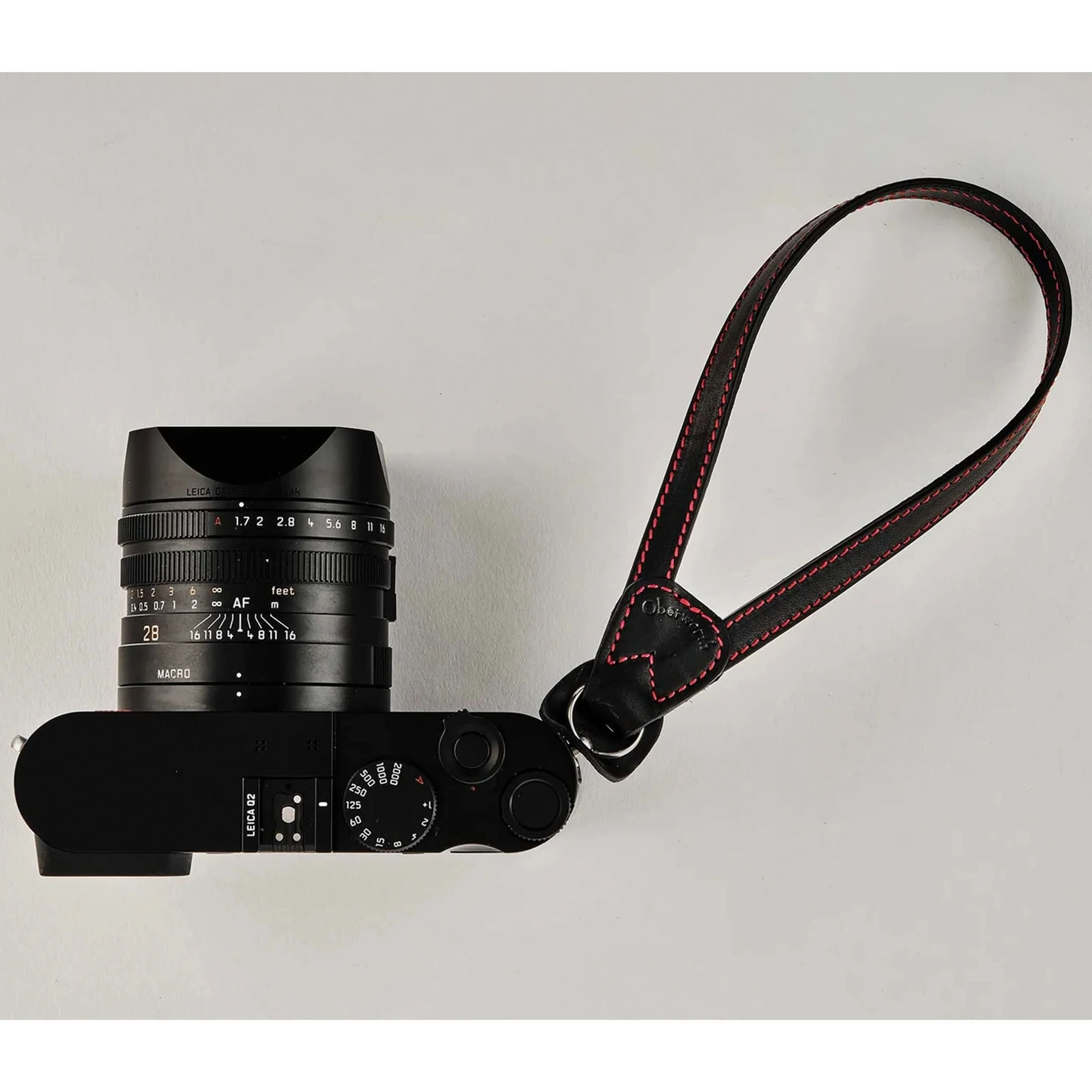 Oberwerth Lahn Hand Strap - Dark Brown w/ Beige - Image 2