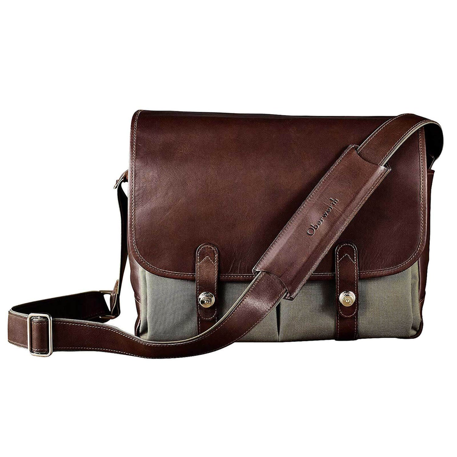 Oberwerth Porto Cordura Black / Cow Hide Dark Brown - Image 2