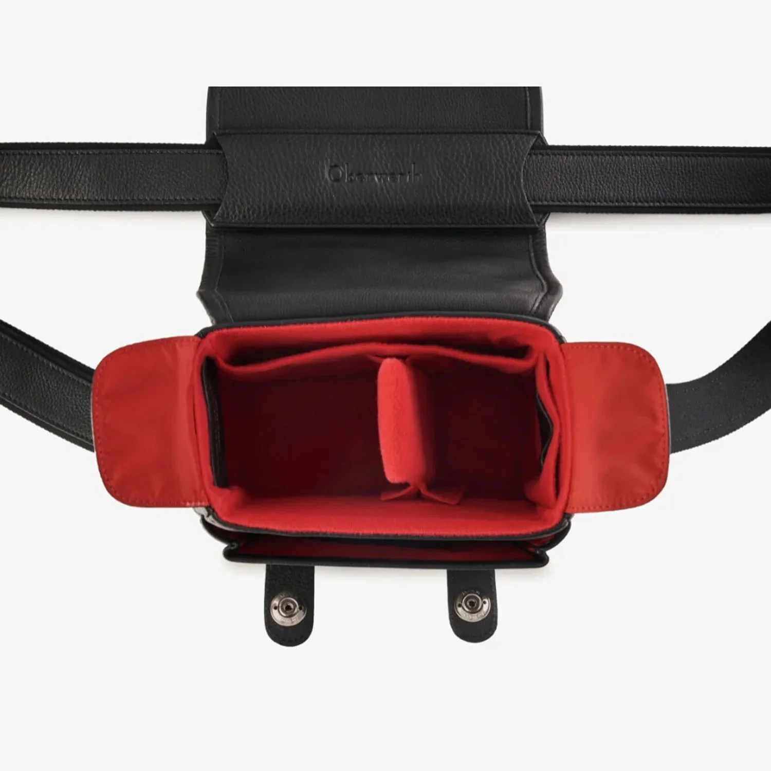 Oberwerth Q Bag Casual - Black w/ Red - Image 3