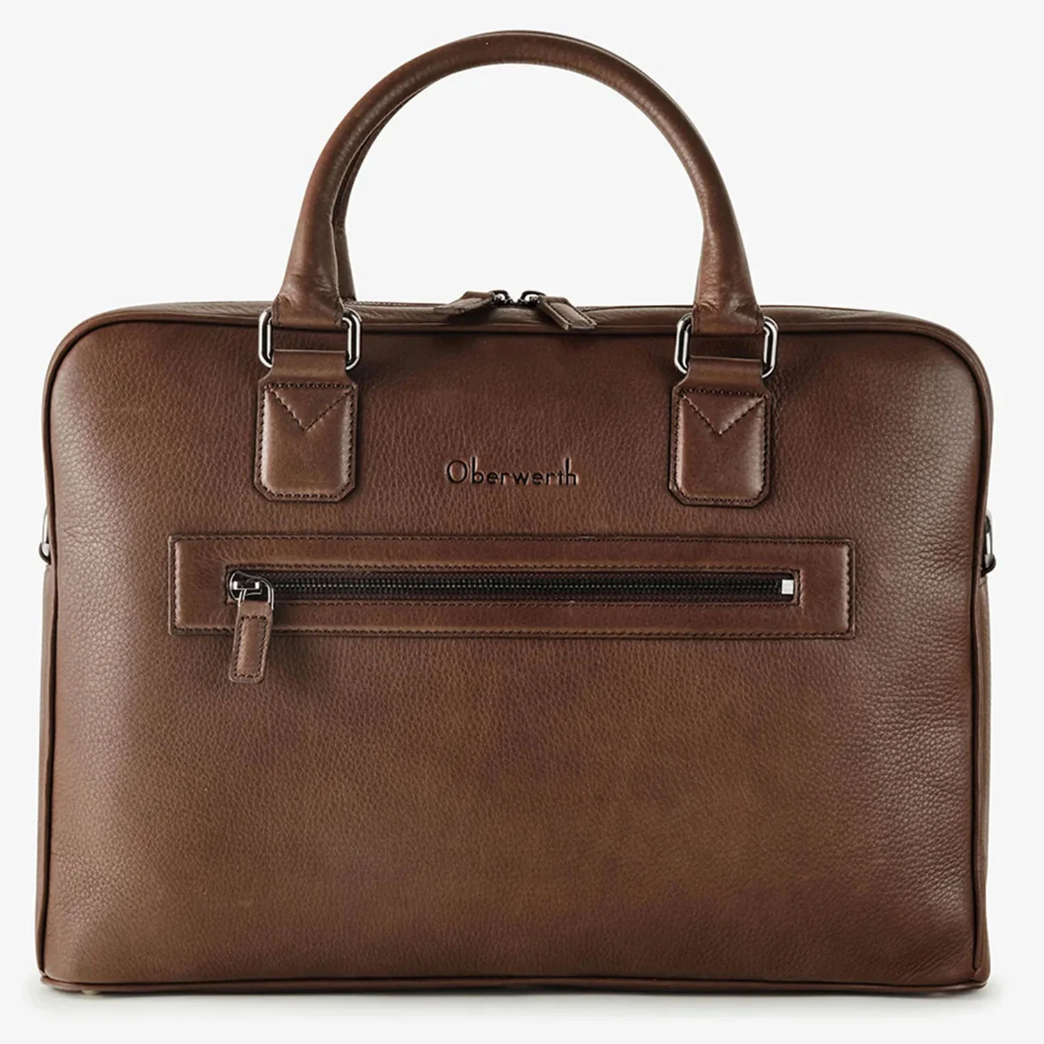 Oberwerth  Warren 1Z Soft Laptop Bag - Dark Brown - Image 2