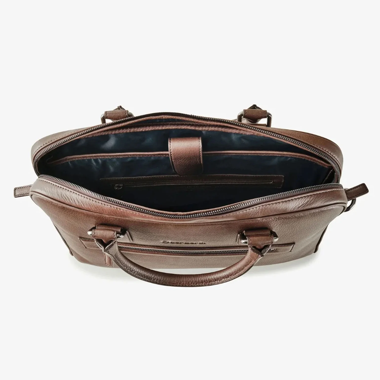 Oberwerth  Warren 1Z Soft Laptop Bag - Dark Brown - Image 4