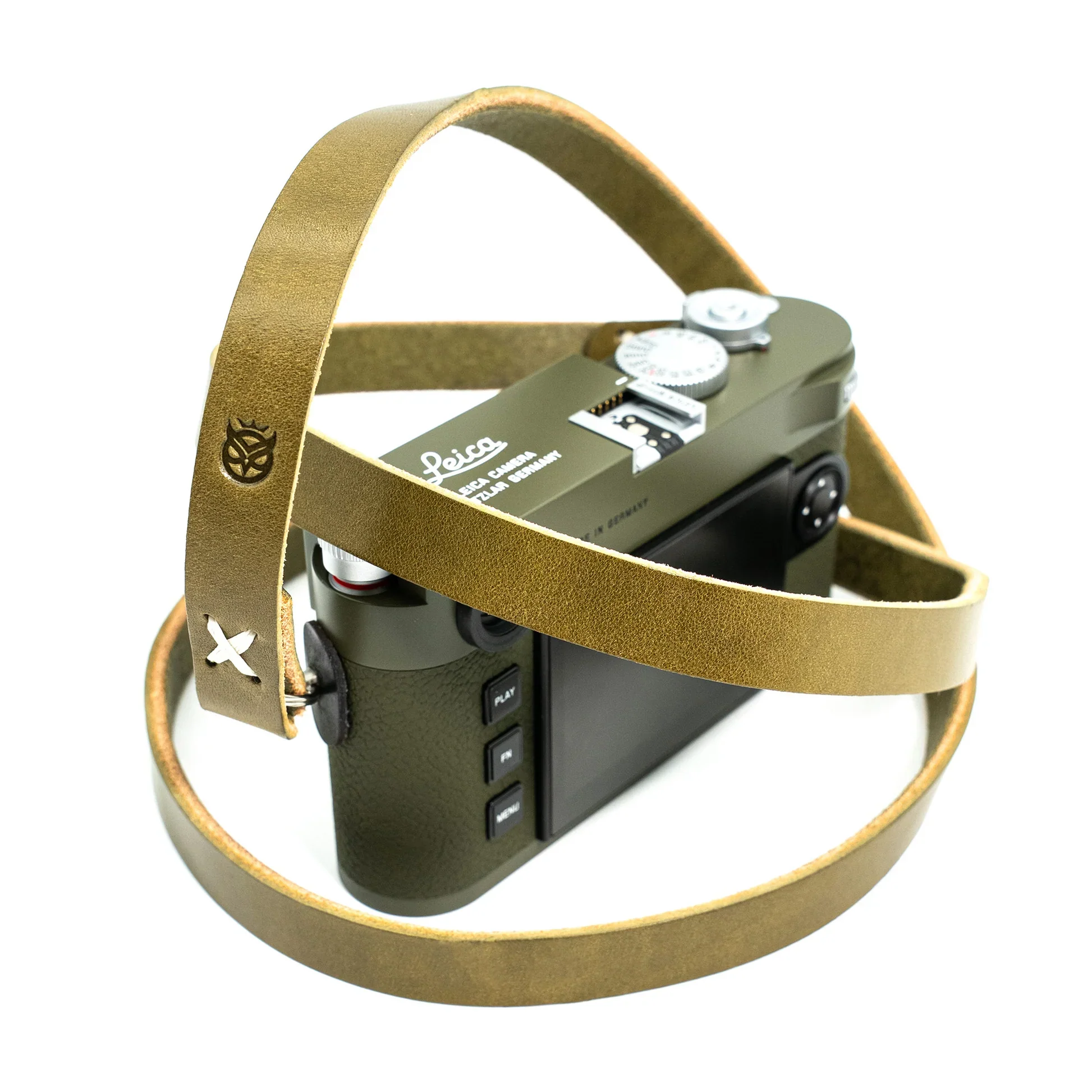 Owlkrown Raw Vintage Leather Strap - Safari 45" - Image 8