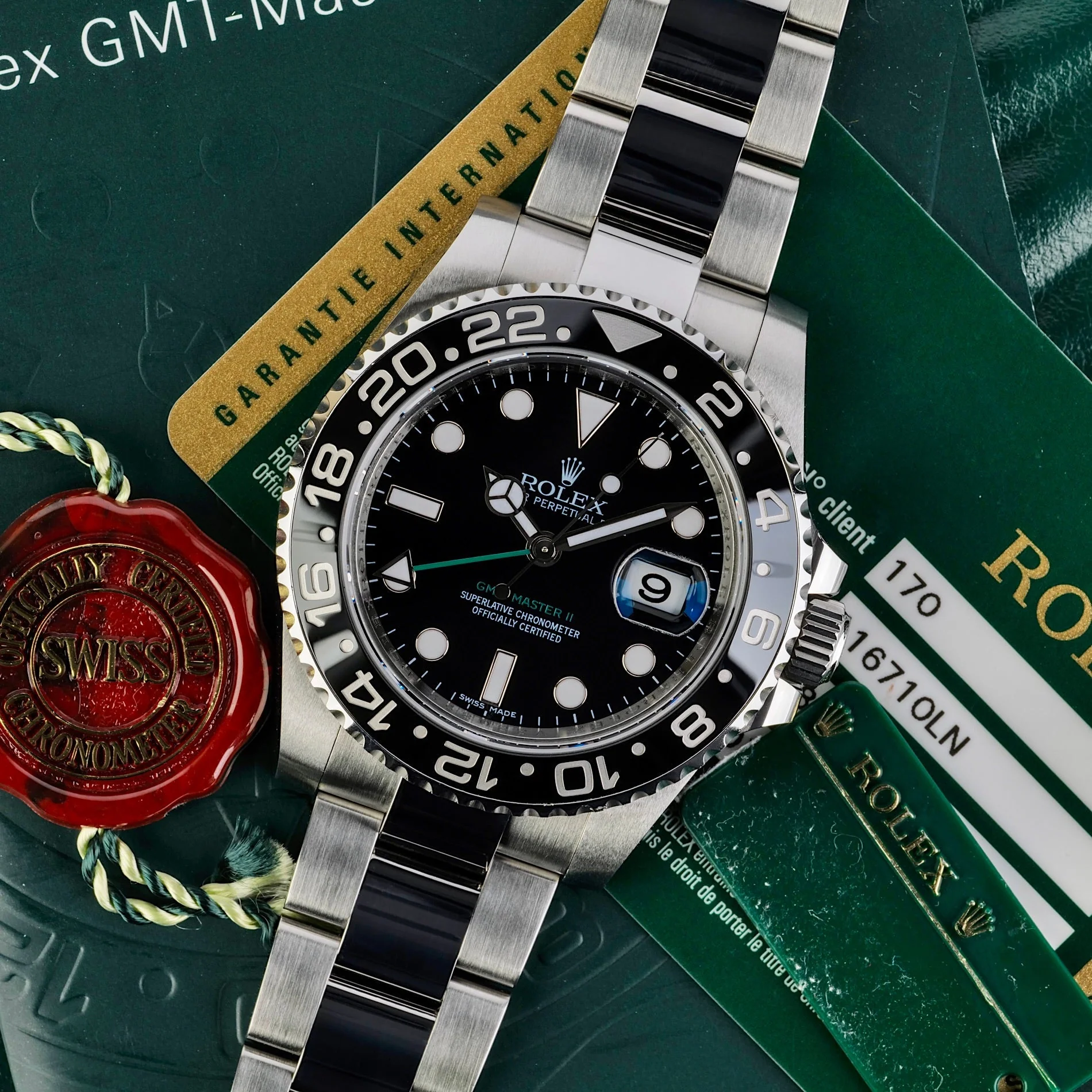 Rolex GMT Master II Ref 116710LN, Boxed  V880822